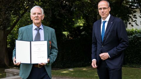Innenminister Peter Beuth und Dieter Schnell