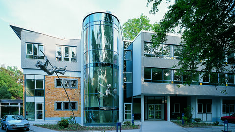 Eingang des Landessportbunds Hessen