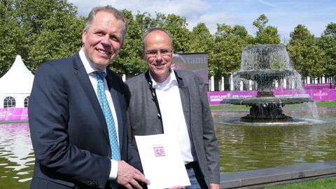 Besuch des Ministers bei der Deutschen Meisterschaft Bogen