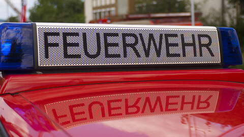 Feuerwehrauto, Blaulicht, Feuerwehr