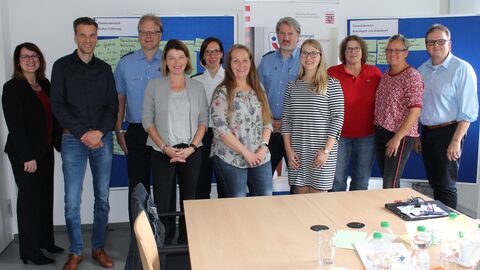 Zu sehen sind Beschäftigte des Polizeipräsidium Südhessen bei einem Workshop Zu sehen sind Beschäftigte des Polizeipräsidium Südhessen bei einem Workshop