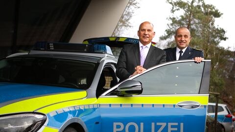 Innenminister Roman Poseck besucht Polizeipräsidium Südhessen Innenminister Roman Poseck besucht Polizeipräsidium Südhessen