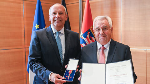 Werner Jung mit Roman Poseck