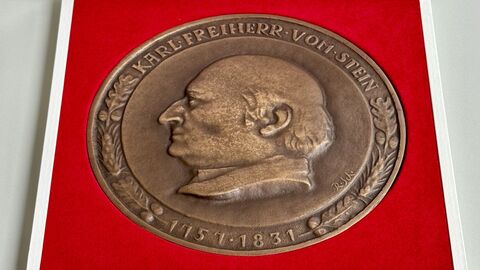 Plakette Freiherr vom Stein