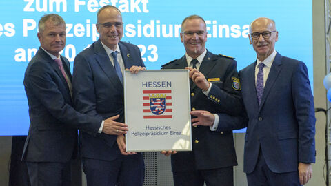 Einweihungsfeier des neuen Hessisches Polizeipräsidium Einsatz mit Peter Beuth